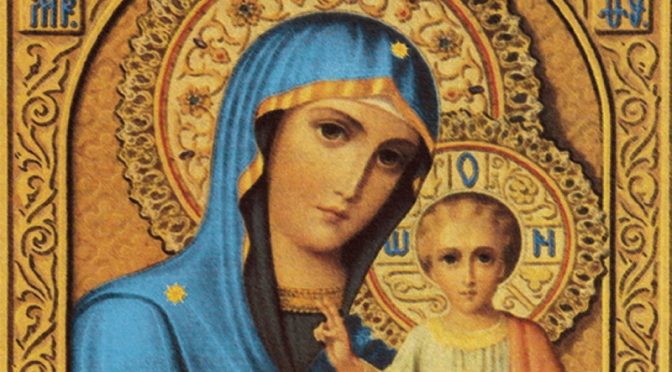 The woman is the Mother of God and she wears the twelve stars to signify two things.
